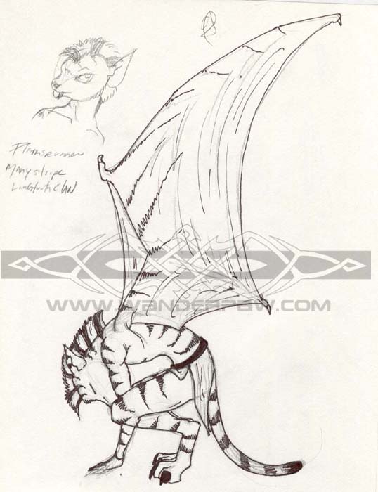 CAt anthro with bat wings